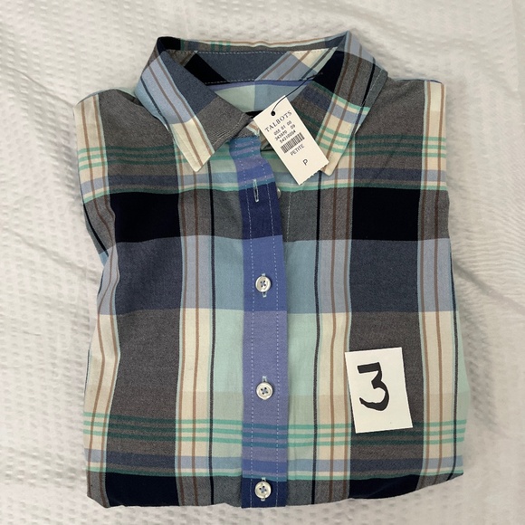 Talbots classic front button shirts long sleeve. - Picture 4 of 4